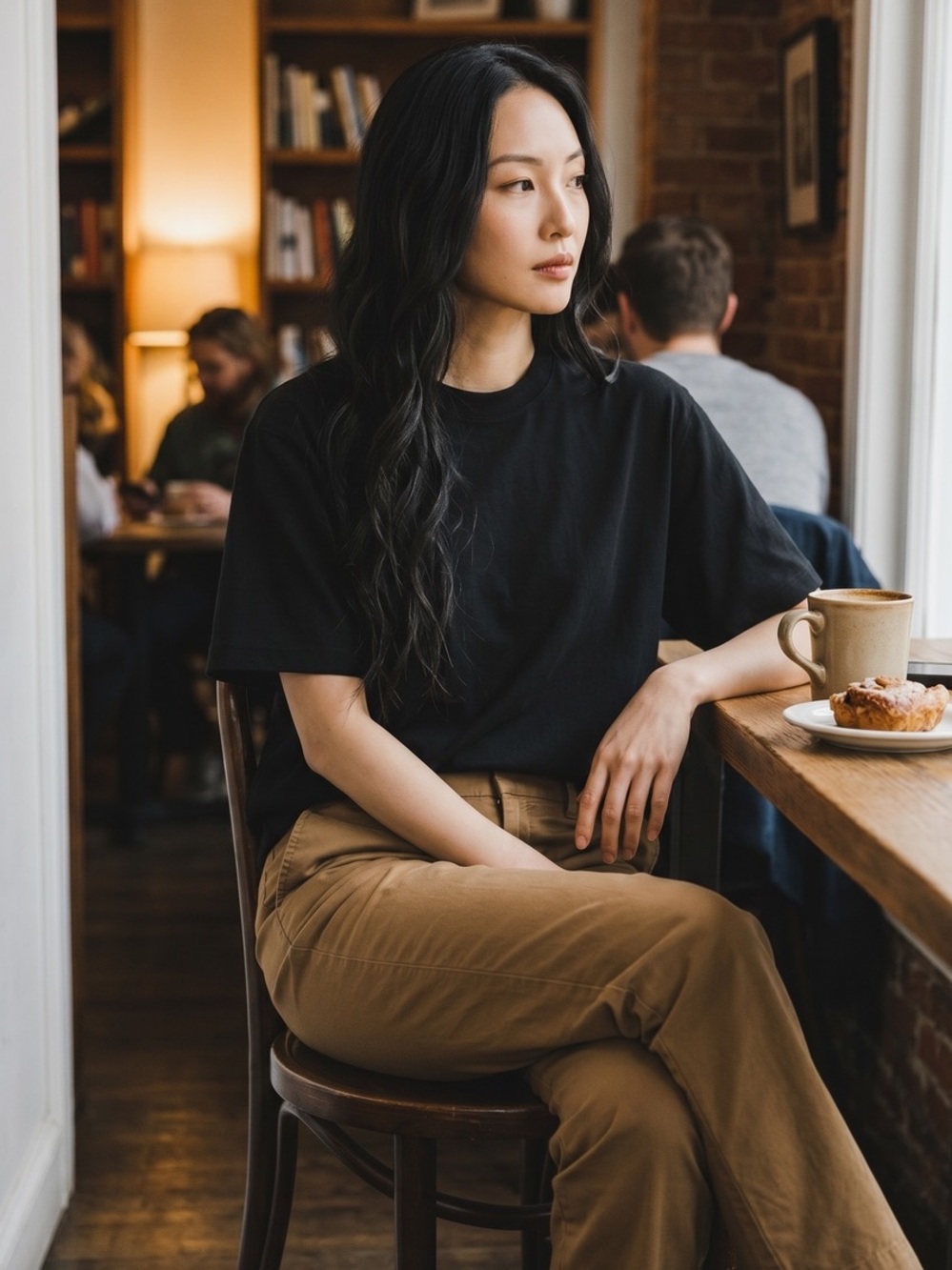 J. Crew Brown Straight-Leg Pants